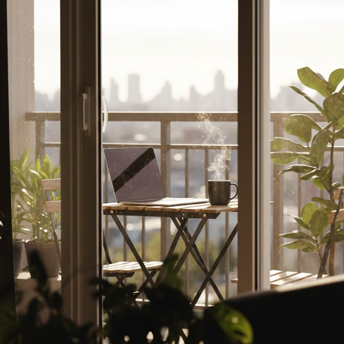 The 1-Square-Meter Office: How to Transform Your Balcony into a Productivity Oasis